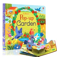 usborne pop up garden english 3d flap picture books kids reading book baby learn english language books for children