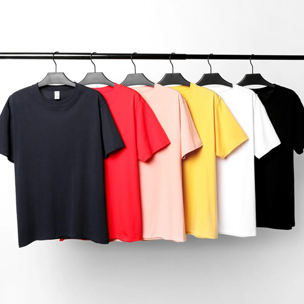 

Мужская и женская футболка с коротким рукавом, однотонная черная и белая хлопковая футболка размера плюс, 180 г, S, M, L, XL, XXL, XXXL, лето 2020