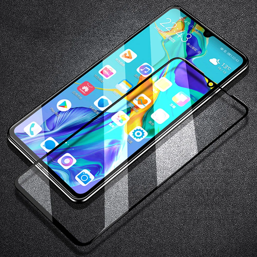 2 в 1 протектор экрана полное Защитное стекло для huawei P30 lite Pro задняя камера