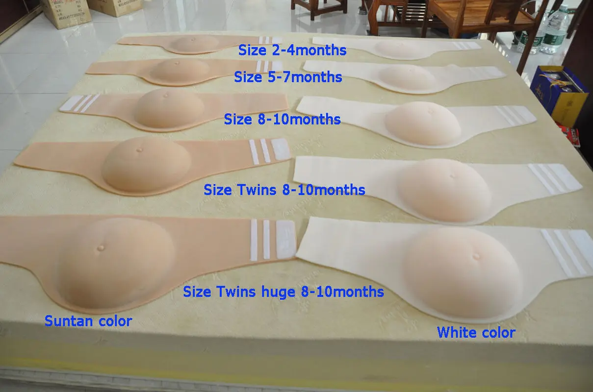 От 5 до 7 месяцев имитация живота для беременных силиконовый искусственный живот