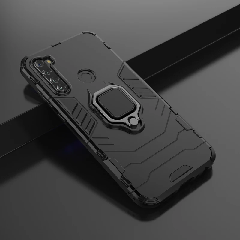 

Shockproof Case For Xiaomi Redmi Note 8 Pro Magnetic Metal Ring Cover For Redmi Note 8 Note 8T Note 8 Pro Silicon Armor Cases