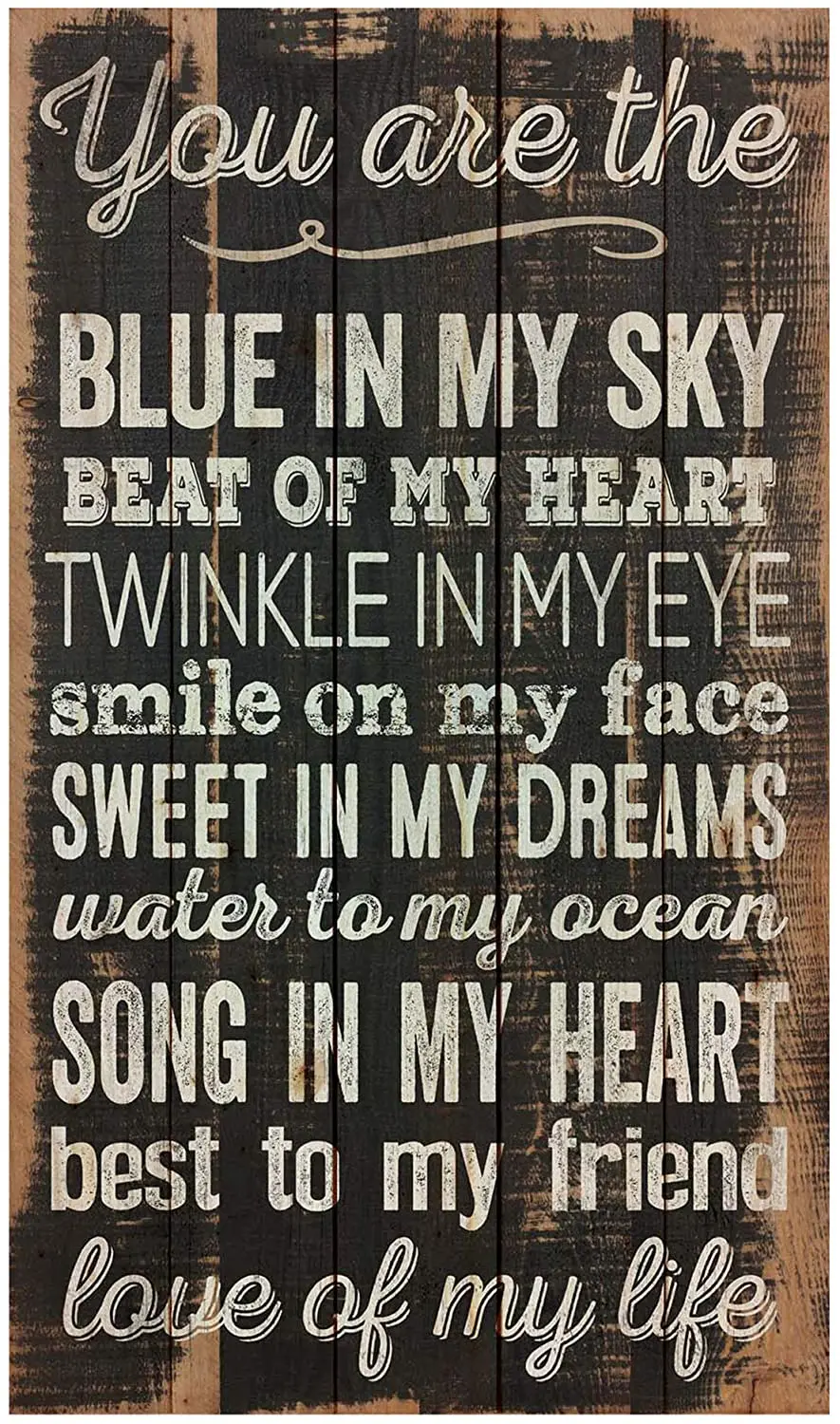 

P. Graham Dunn You are The Love of My Life Distressed Design 24 x 14 Wood Pallet Wall Art Sign Plaque