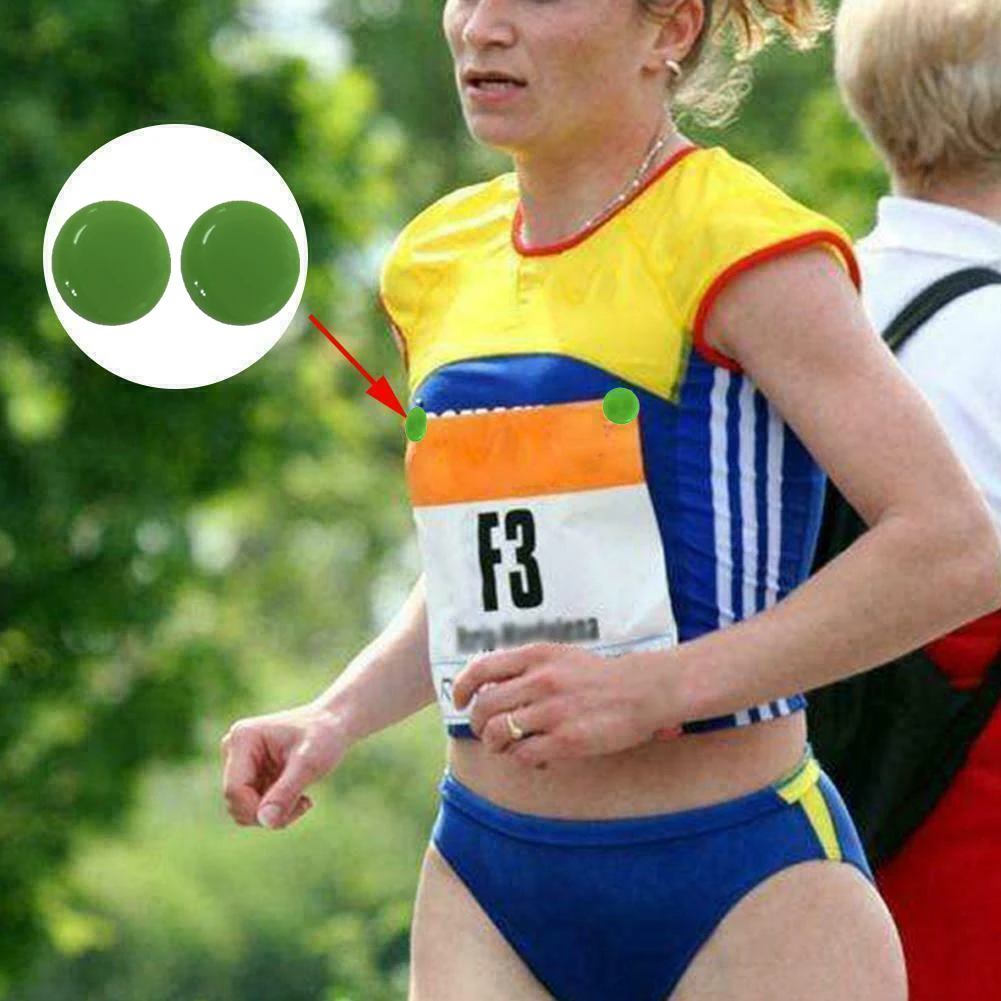 

4pcs Fasteners Running Accessories Clip Colorful Magnetic Fixed Outdoor Portable Cloth Buckle Bag Bib Triathlon Number Belt