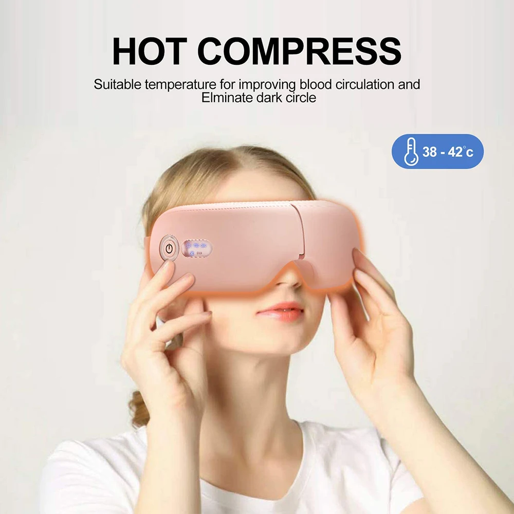 Интеллектуальный Вибрационный массажер для глаз с нагревом сжатием воздуха