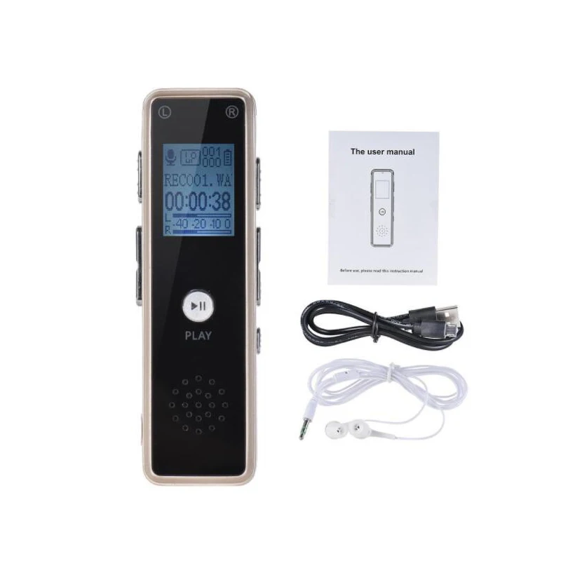 Многофункциональный портативный Перезаряжаемый диктофон с голосовой