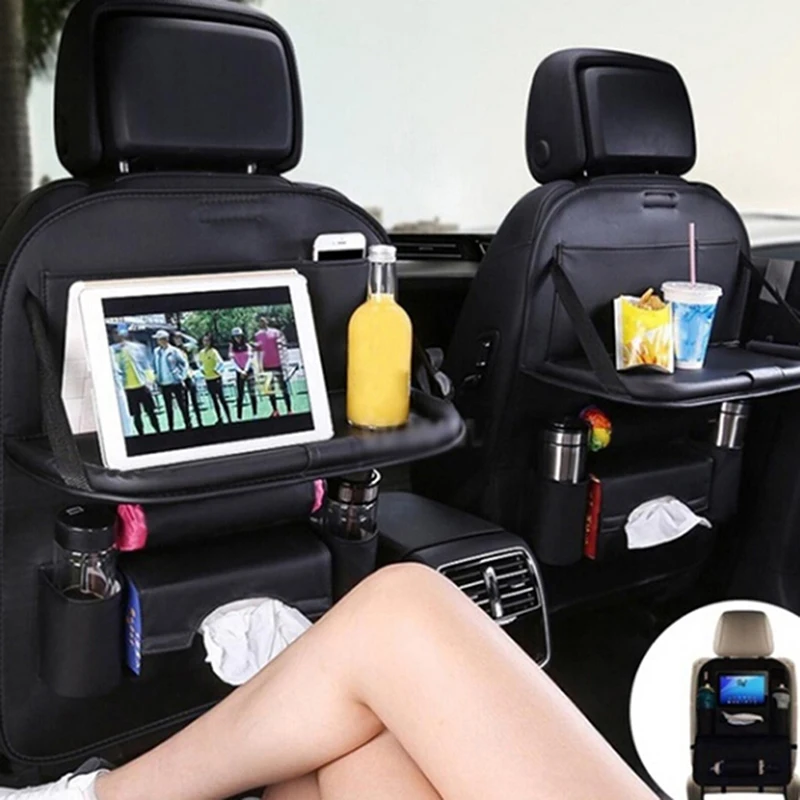 

Car Multifunction vehicle storage box car seat cover High quality Car seat cover seat back fold Dining rack car seat storage bag