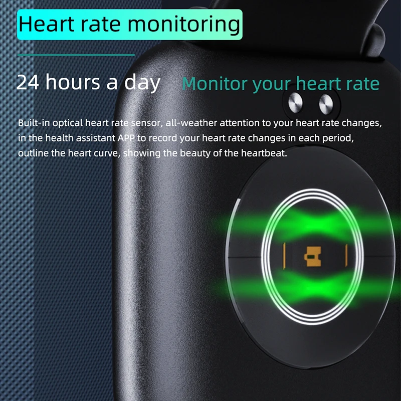 Фитнес-браслет с измерением пульса и давления IP68 | Электроника