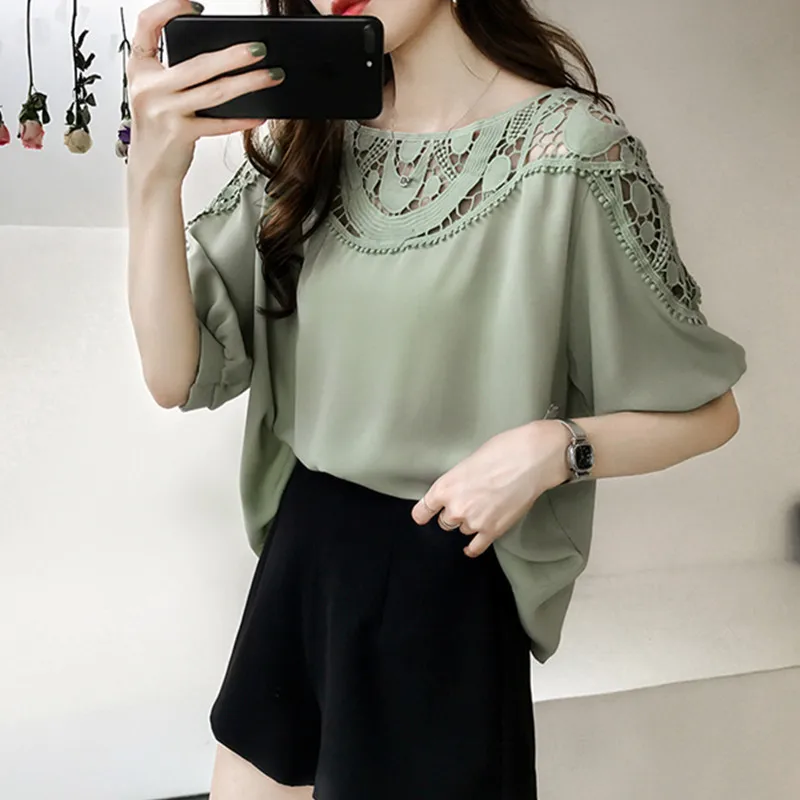 Рисунок 2 - Женская шифоновая блузка с рукавом до локтя