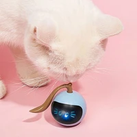 smart cat toys interactive ball electric led usb rechargeable self rotating escape ball toy kitten training toys cat supplies l