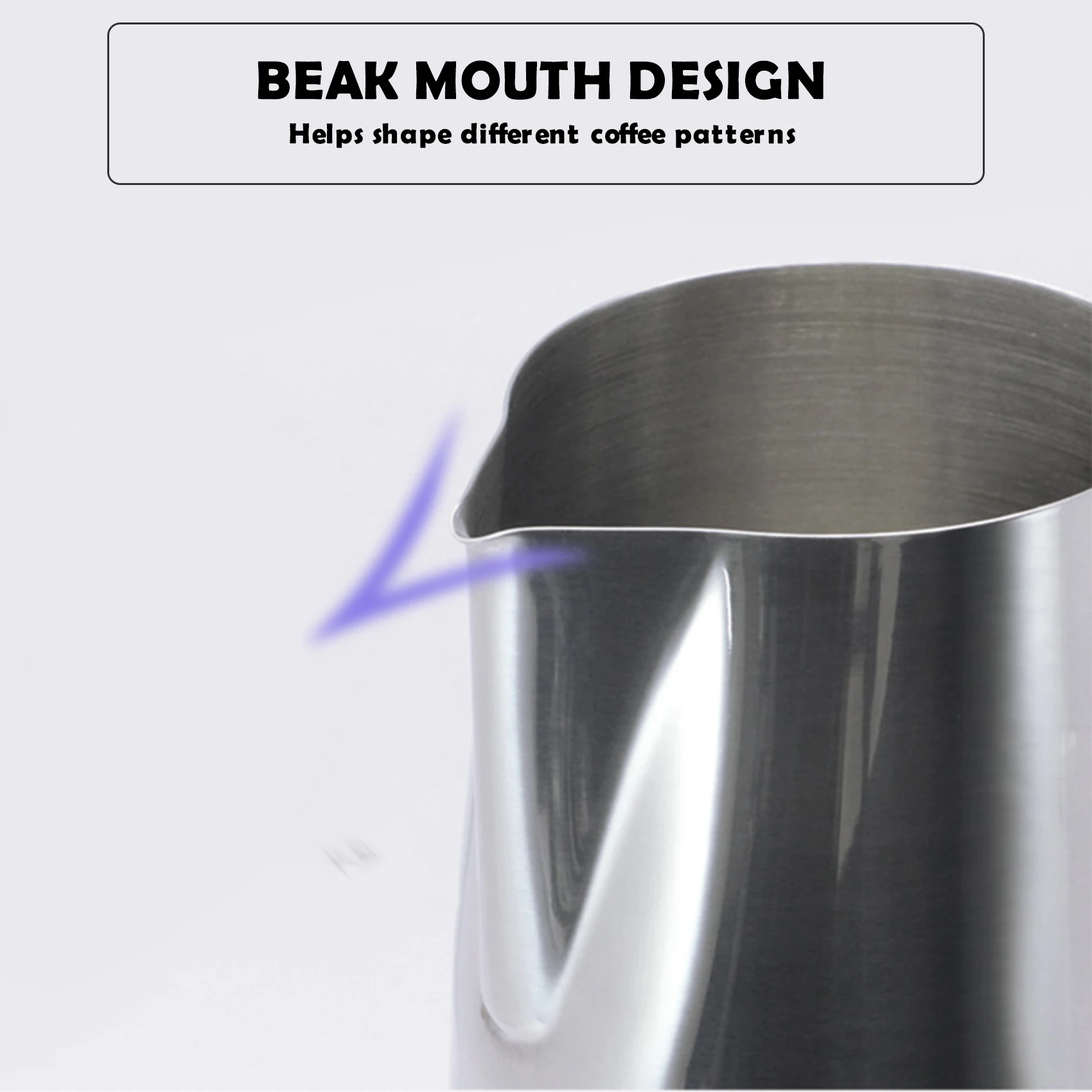 Кувшин для вспенивания молока из нержавеющей стали с термометром 350/600 мл | Дом и