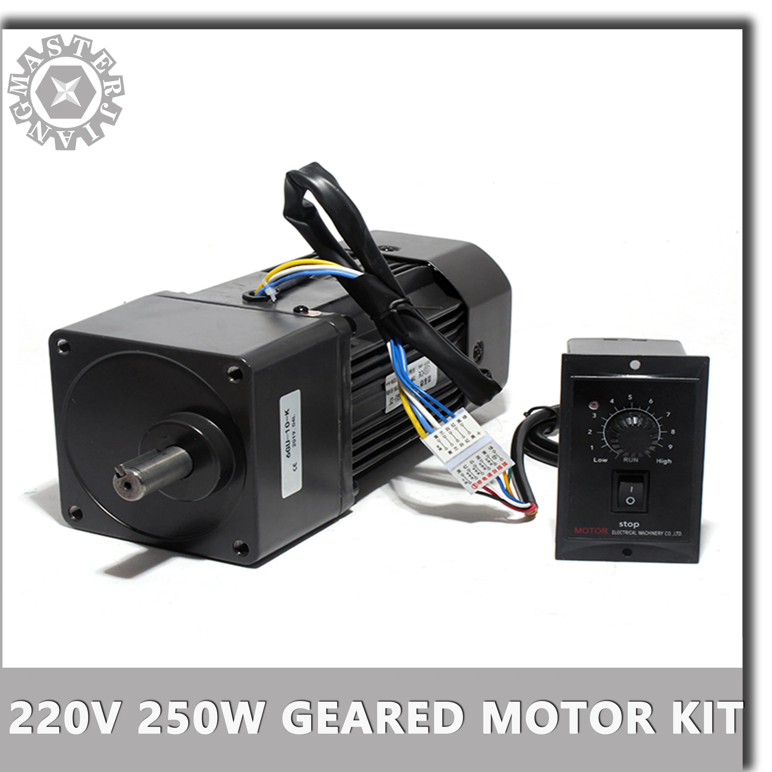 220V 250W Реверсивный переменный ток Шестерни 6RK250GU CF переменной Скорость мотор 1:3 1:250