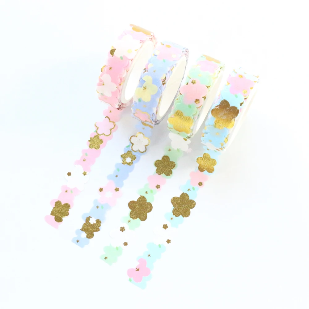 Domikee новая милая креативная полая Золотая фольга японская Васи лента конфеты
