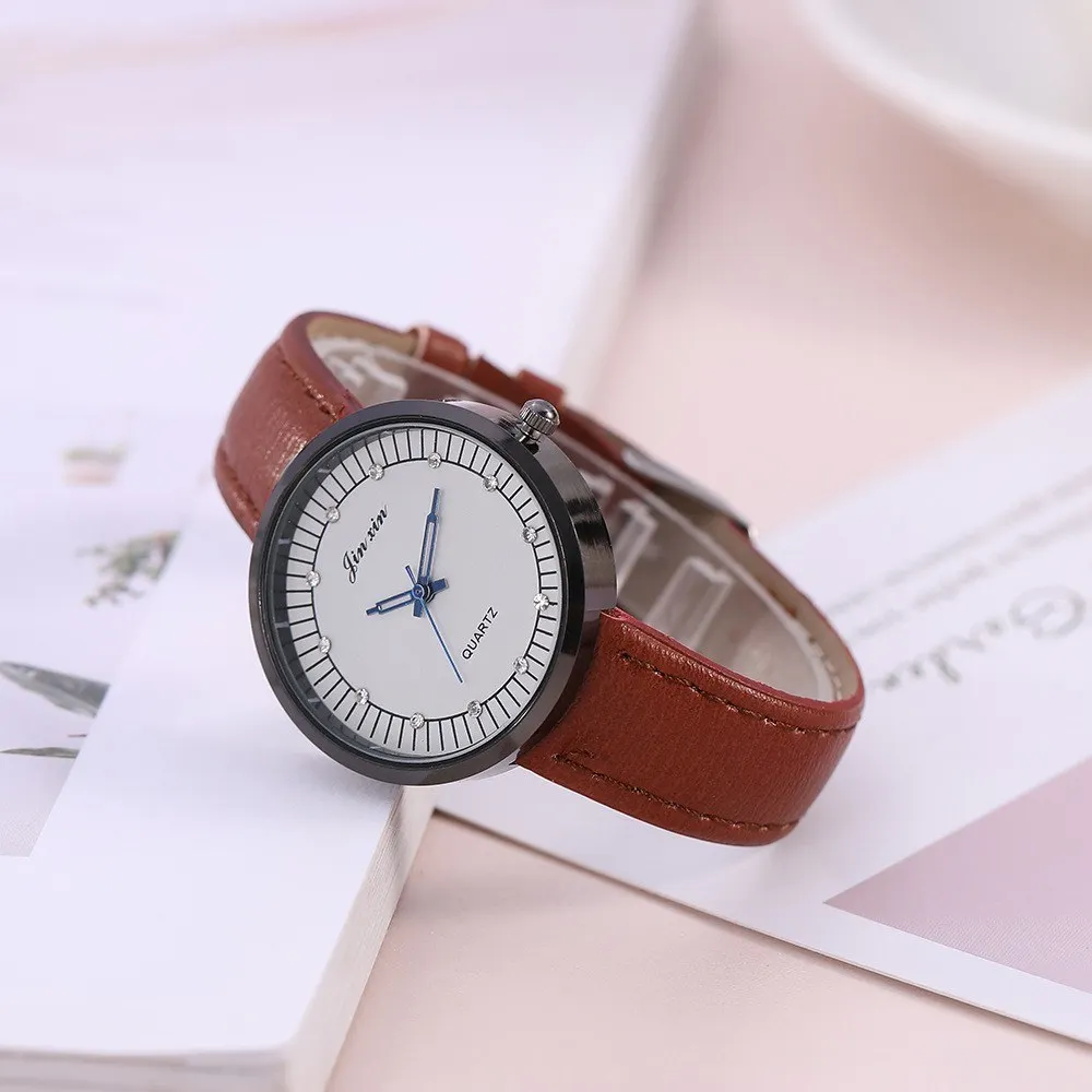 

Women Fashion Casual PU Leather Band Watch Drop shipping