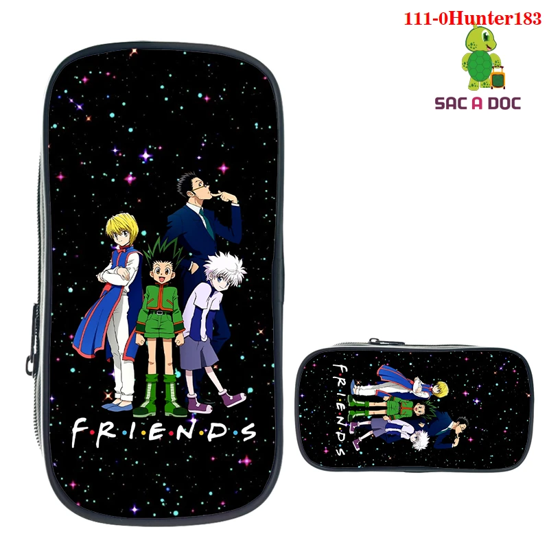 

3D Japanese Print Anime HxH Makeop Beauty Box Hunter X Hunter Pencil Case Kids Cosmetic Bag Cartoon Killua School Stationery Bag
