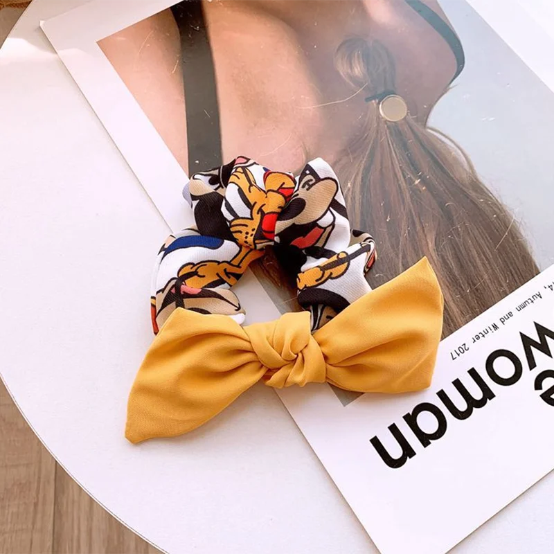 2020 модные заколки для волос disney завязки конского хвоста с Микки и Минни женские