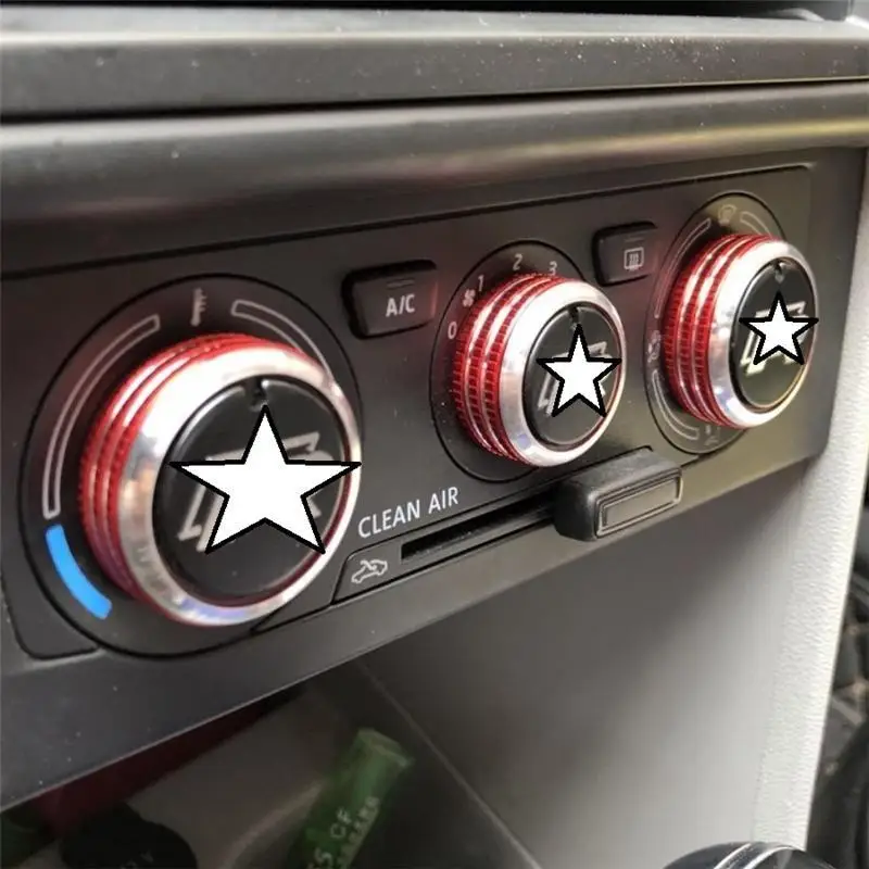 Car Air Conditioner Button Knob Interior Automovil Modified Accessories Decoration Trim 13 14 15 16 17 18 19 FOR Skoda Spaceback |