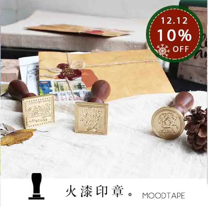 Moodtape индивидуальный Деревянный Штамп Дерево воск печать штамп для DIY подарок/пригласительный альбом декоративная печать хлопок металл штамп печать