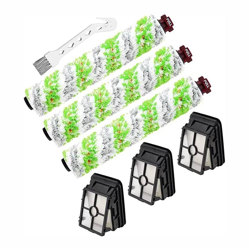 

For Bissell Crosswave 2306A and Crosswave 1785 Series Vacuum Cleaners, 4 Pet Brushes + 4 1866 Vacuum Filters