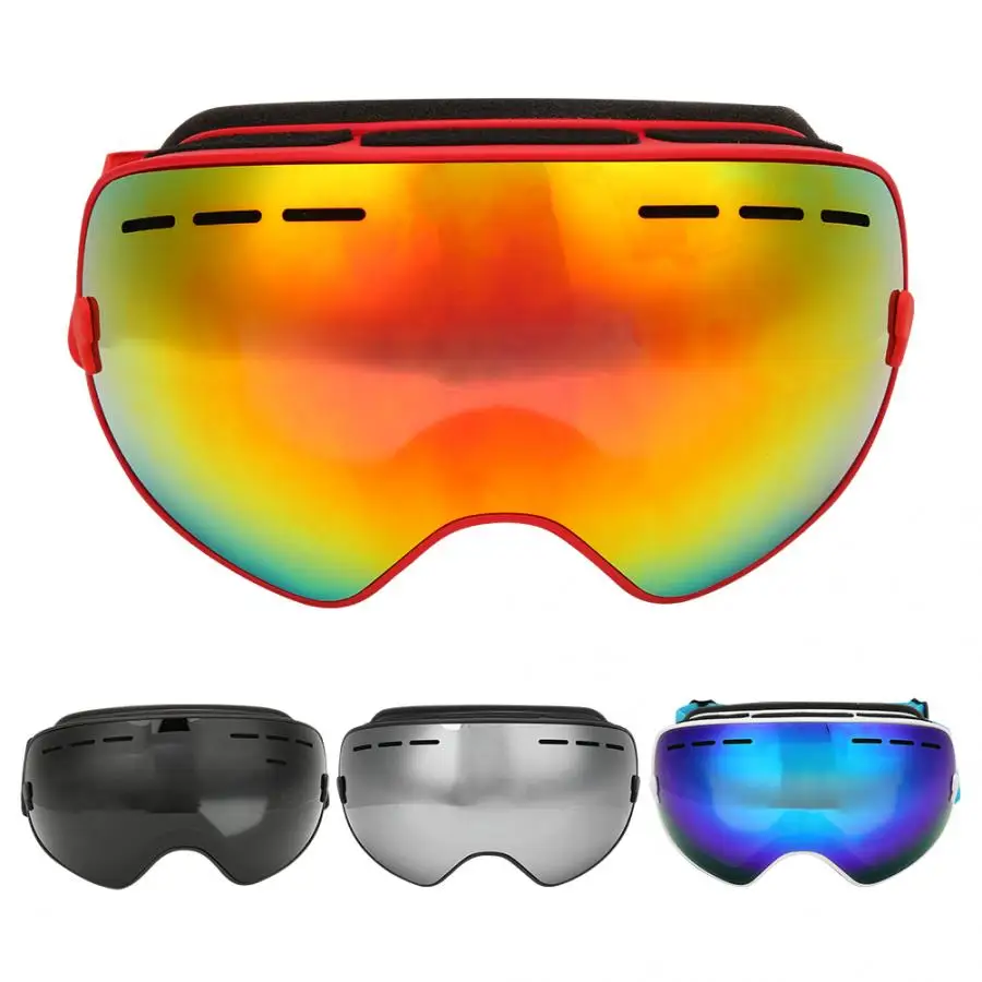 Для взрослых Лыжный Спорт очки двойные линзы анти туман большой Сферический