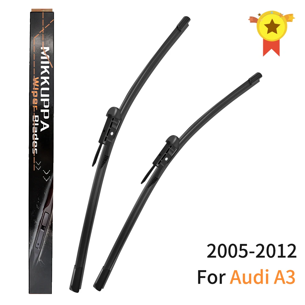 Mikkuppa Front And Rear Wiper Blades For Audi A3 2005-2012 Silicone Rubber Windscreen Windshield Auto Car Accessories | Автомобили и