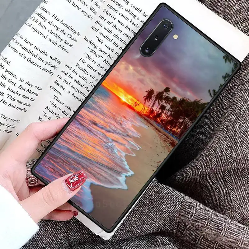 

Beach sunset sand Phone Case For Samsung Galaxy S8 S9 S10 Plus S10E Note 3 4 5 6 7 8 9 10 Pro Lite cover
