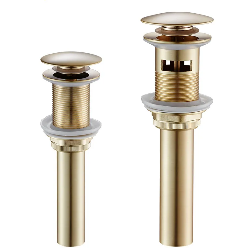 Умывальник для ванной комнаты Lottin раковина выдвижной слив матовый золотой