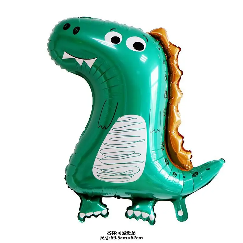 

Dino Party Supplies Dinosaur Latex Balloons Triceratops Disposable Tableware Foil Balloon Kids Boy Birthday Party Decoration