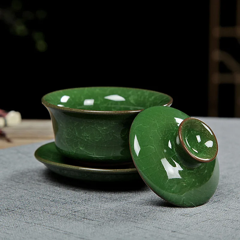 Чайный сервиз Gaiwan фарфоровый керамический чайный со льдом чайные чашки