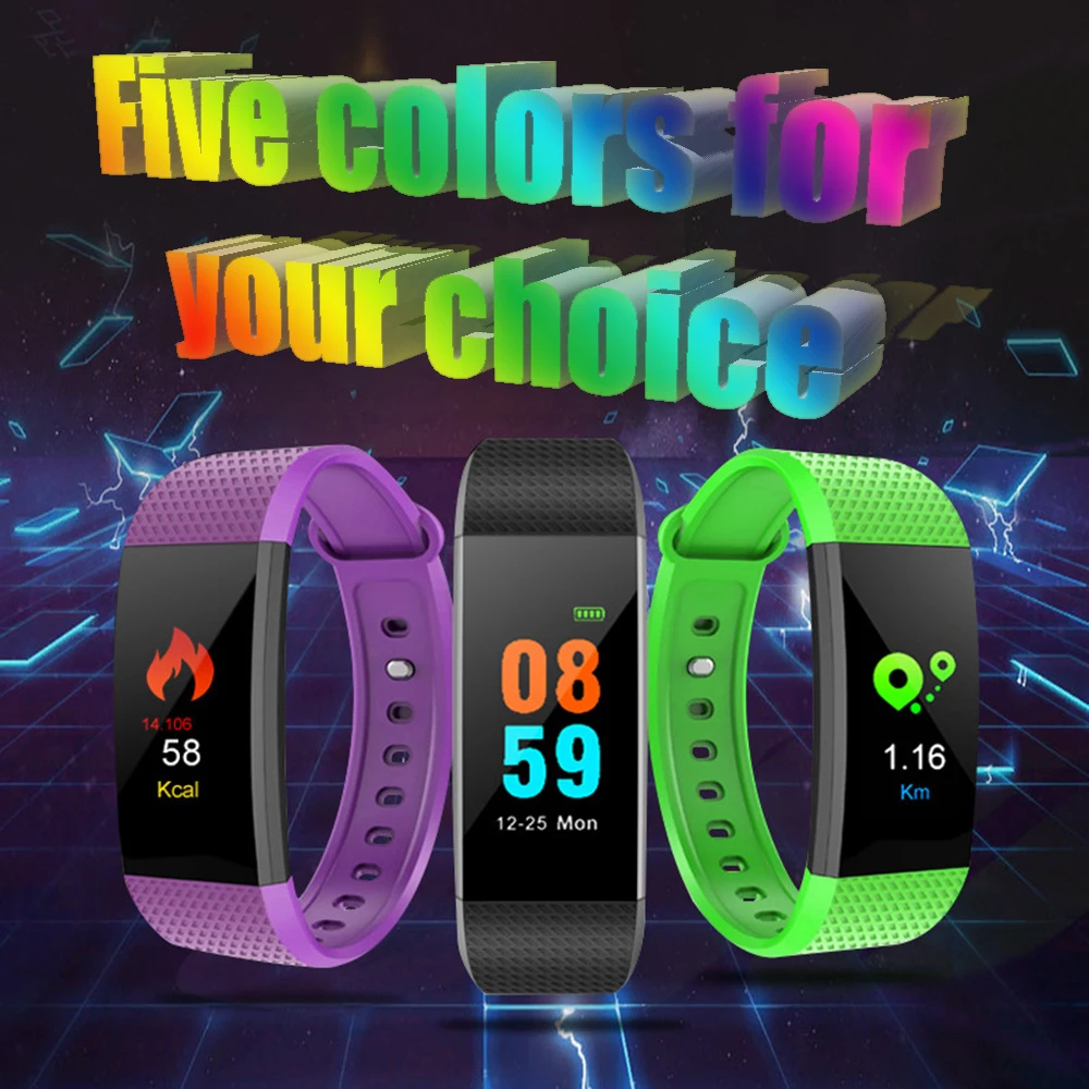 Спортивный смарт-браслет с сенсорным экраном OLED 0 96 дюйма фитнес-браслет трекером