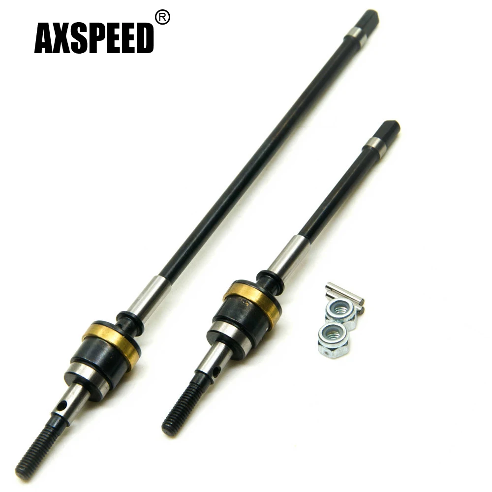 

AXSPEED HD стальная передняя ось Dogbone вал CVD шарнир для Axial Wraith 90018 1/10 RC Гусеничный автомобиль грузовик обновленные детали