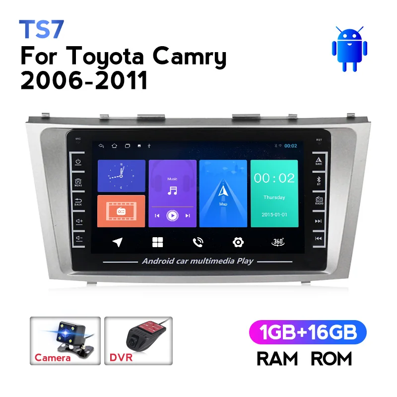 1280*720 Android IPS для Toyota Camry 6 XV 40 50 2006 2011 Автомобильный Радио Мультимедиа Видео плеер