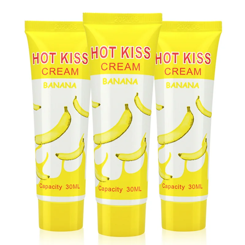 30 мл банановый Крем фруктовый вкус съедобный водорастворимый гель лубрикант для