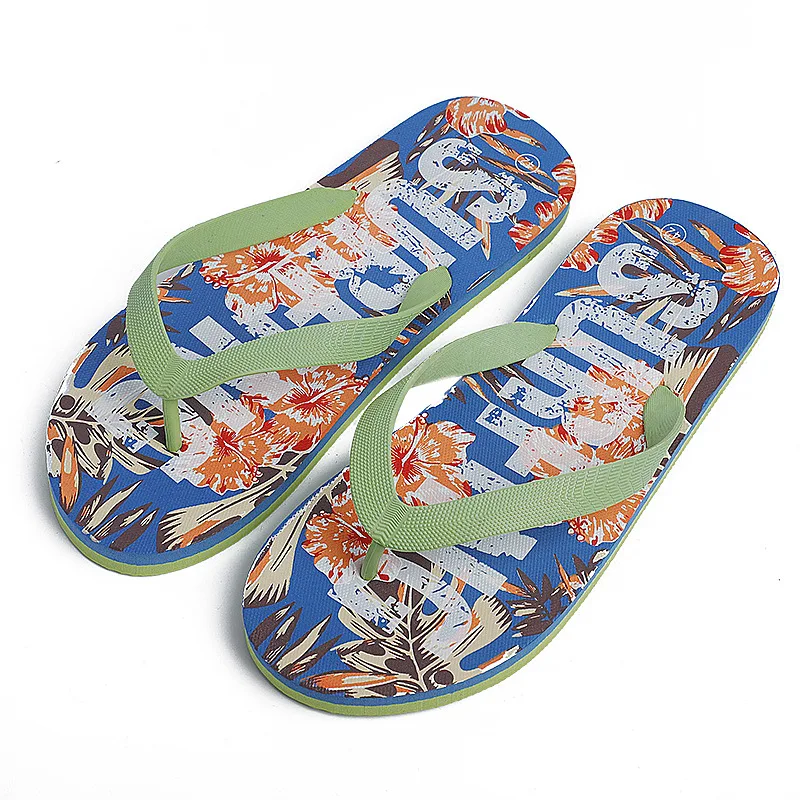 

2021 summer new beach flip-flops casual men's flip-flops wear beach slippers sandals