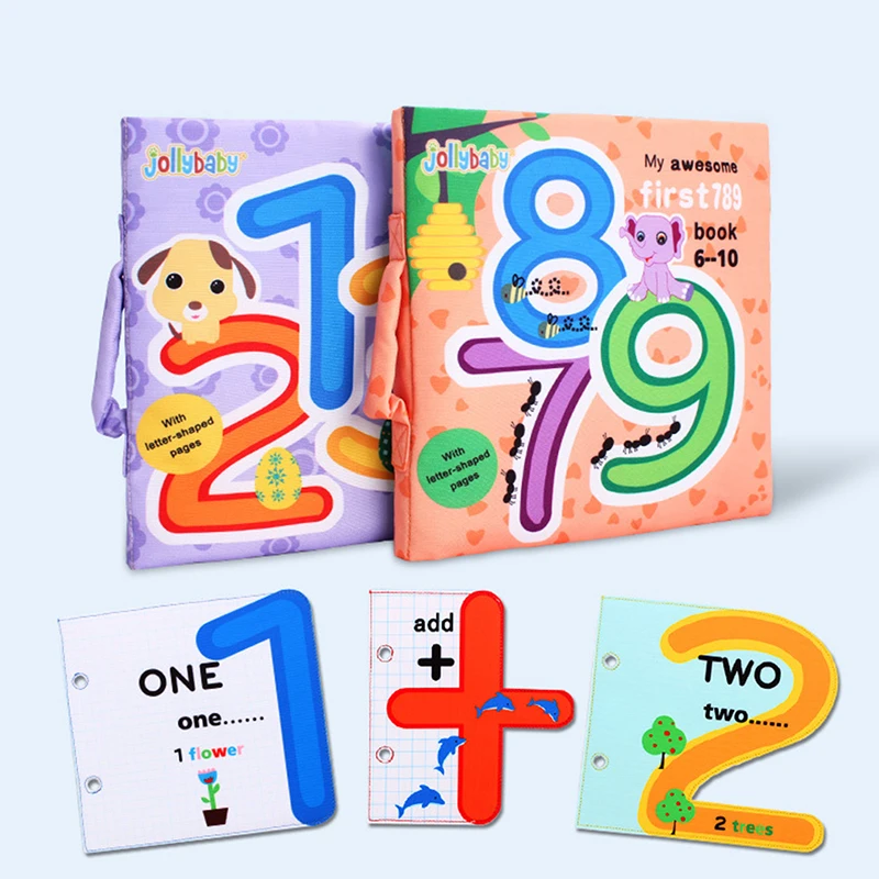 

Early Education Toy Baby Cloth Book Newborn Digital Cognitive Book Kids Toys Educational Book Baby Toys 0-12 Months