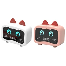 2 шт. радио будильник с Bluetooth кошачьими ушками цифровое fm usb порт