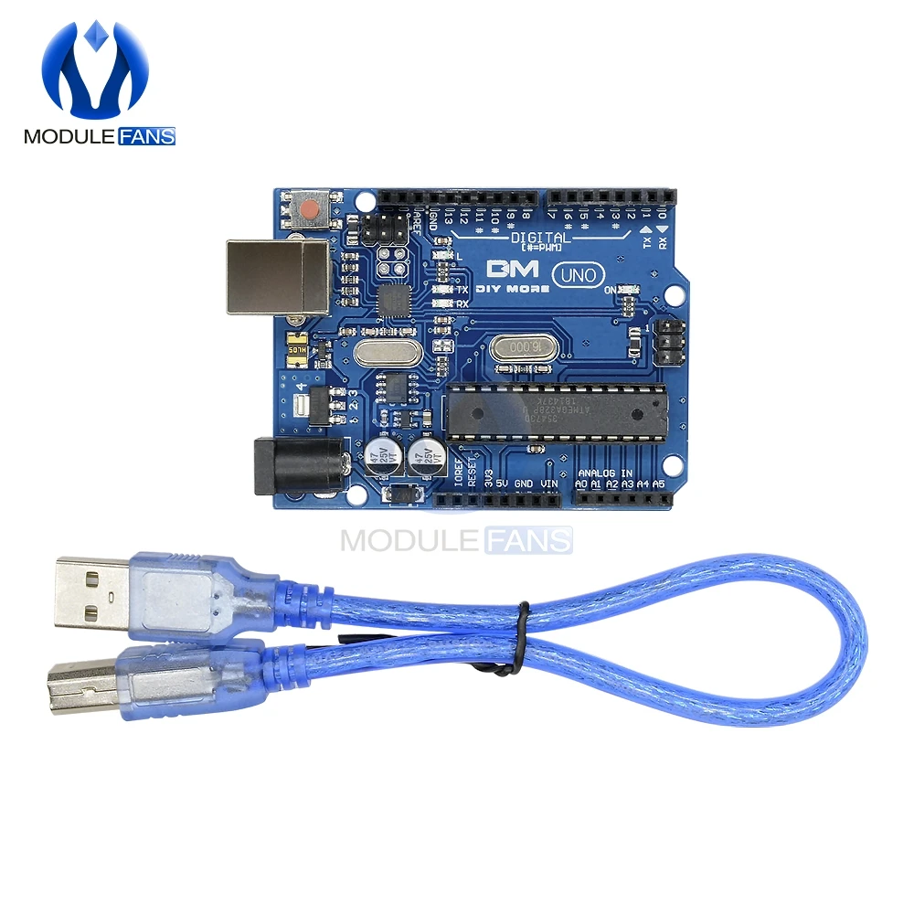 Макетная плата UNO R3 ATmega328P Atmega16U2 модуль совместимый с USB кабелем ввода/вывода ISP 3 В 5