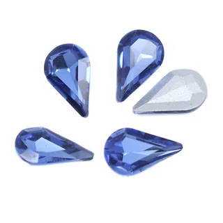 20p 10x6 мм цвет капелькой слезинкой точка фольгированные сзади в виде граненых