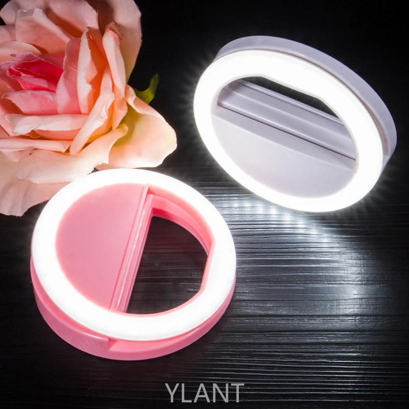 new selfie ring mobile phone clip lens light lamp swt led bulbs emergency dry battery for photo camera well smartphone beauty free global shipping