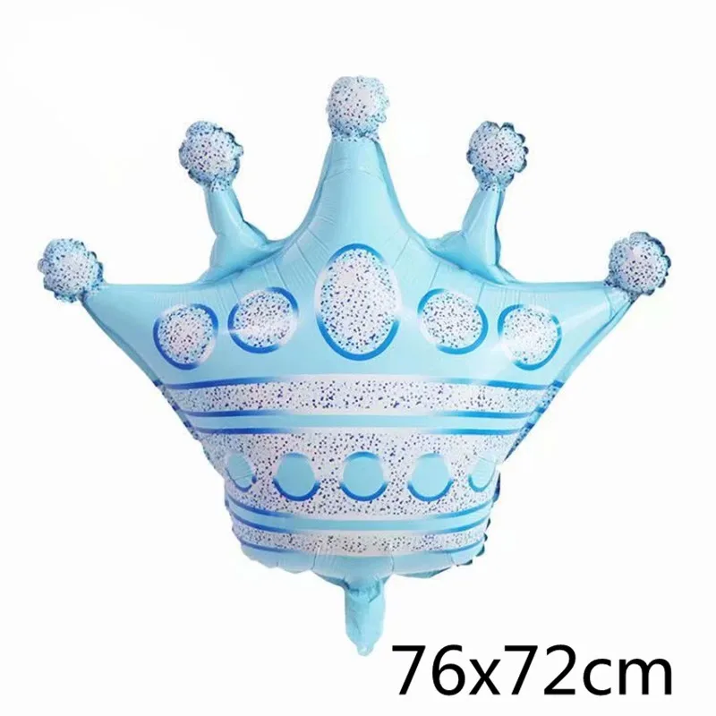 1 шт. на широкую ногу 39 дюймов золотые шары из фольги с короной «Prince» и «Princess» испанский детских празднований дня рождения coroa вечерние украшения для взрослых globos