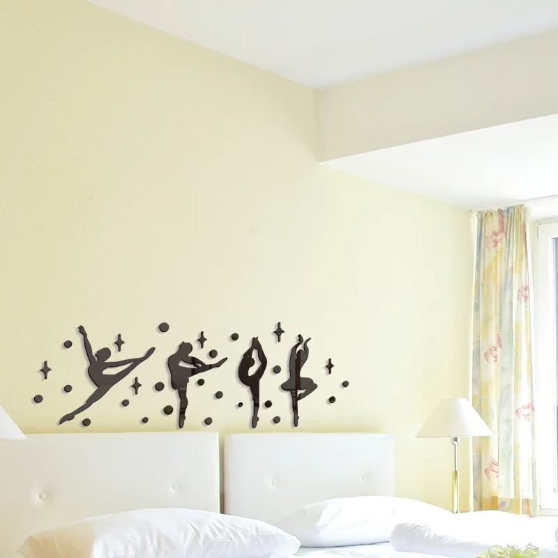 Акриловая Зеркальная Наклейка на стену для балета танцев классной комнаты