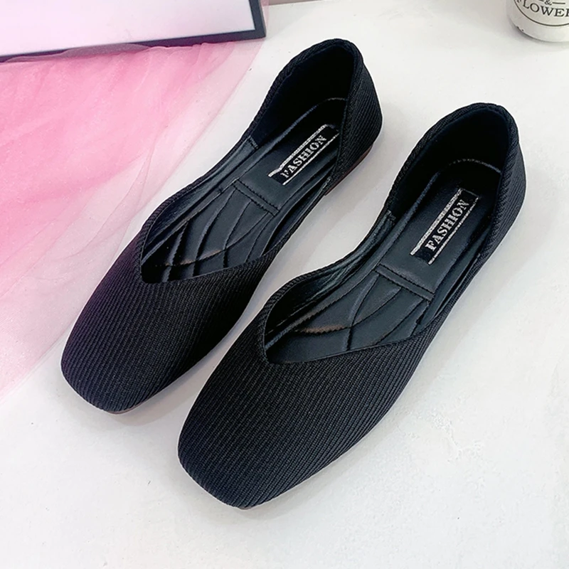 

Shallow Mouth Shoes Woman Flats Modis Casual Female Sneakers Slip-on Soft Round Toe All-Match Dress New 2021 Slip On Moccasin Gr