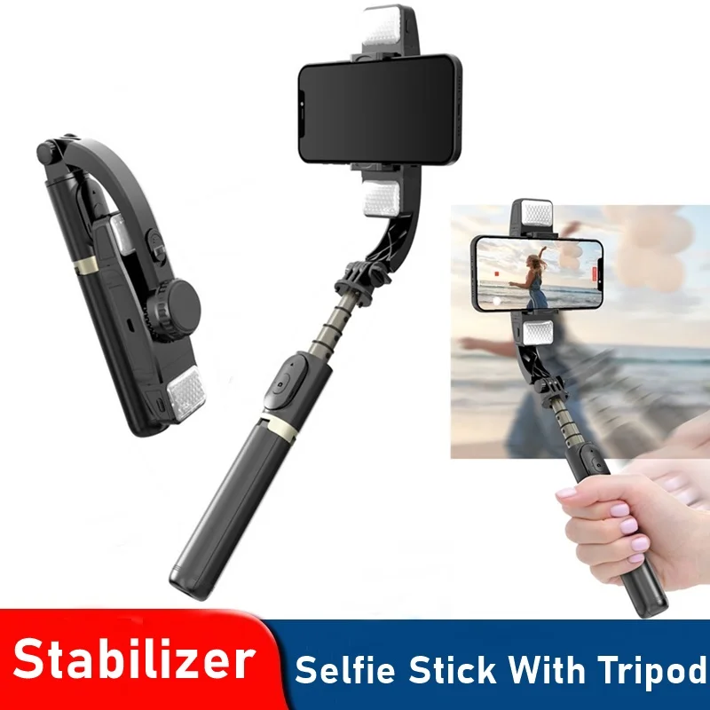 Gimbal Stabilizer for Phone Bluetooth-Compatible Control Automatic Balance Selfie Stick Tripod for Smartphone Gimbal Camera