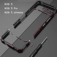 bumper case for asus rog phone 5 pro ultimate zs673ks aluminum metal frame slim cover phone case carmera protector accessories
