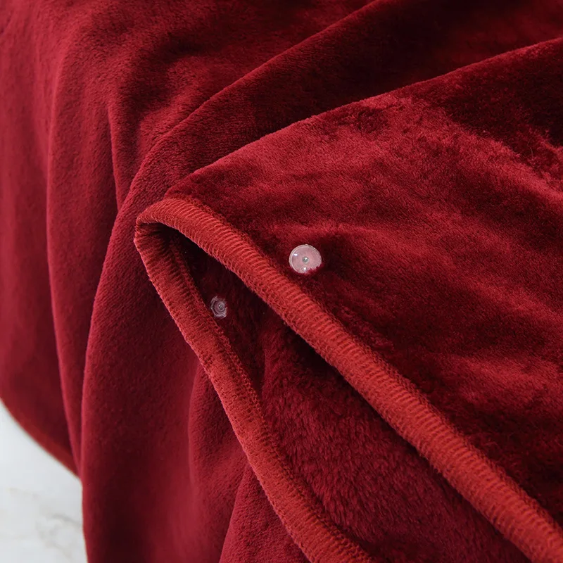 Coral Fleece Fabric Blanket Cloak Cape Warm Wearable Fur Throw for Sofa Nap Office 100x140cm Size | Дом и сад