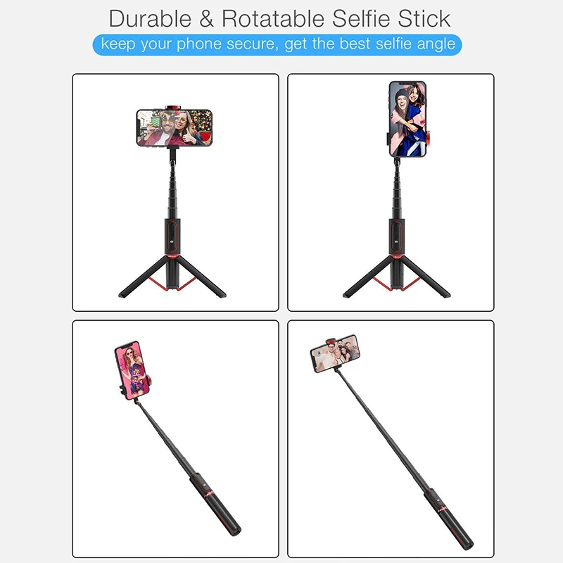 Складной монопод для селфи совместимый с Bluetooth IPhone 11 X Xiaomi Huawei Samsung | Электроника