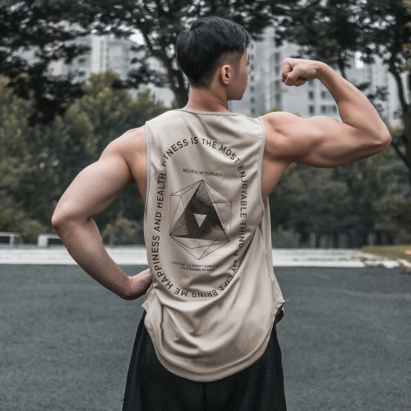 

Men's Quick Dry Casual Sleeveless Sport Tank Tops Shirts Workout Running Singlet Tops