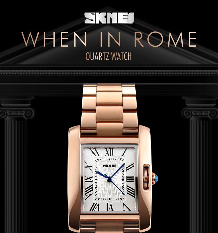 SKMEI роскошные часы Relogio Feminino 1284 ремешок из нержавеющей стали женские наручные часы женские кварцевые часы Montre Femme