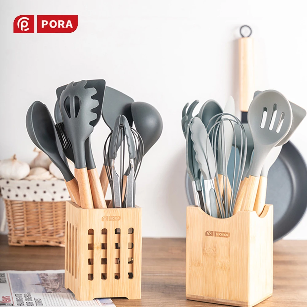 2021 Kitchen Accessoire Set 11/13 Pcs Silicone Spatula Utensils with Spoon Shovel Tongs Cooking Tools Kitchenware | Дом и сад