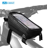 inbike 2021 bicycle bag frame front top tube cycling bag waterproof 6 5in phone case touchscreen bag mtb pack bike accessories