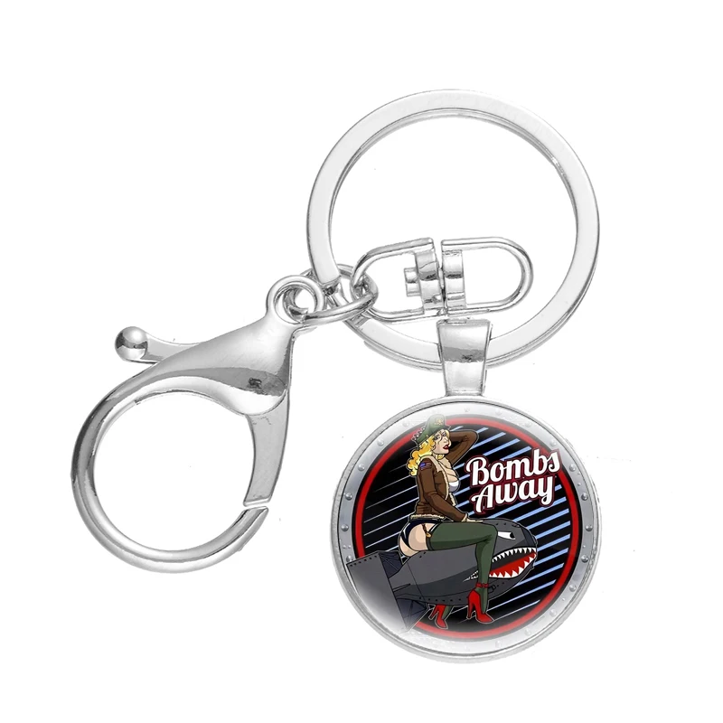 Брелок для ключей женщин и мужчин модная пикантная девушка на мотоцикле RT66 с